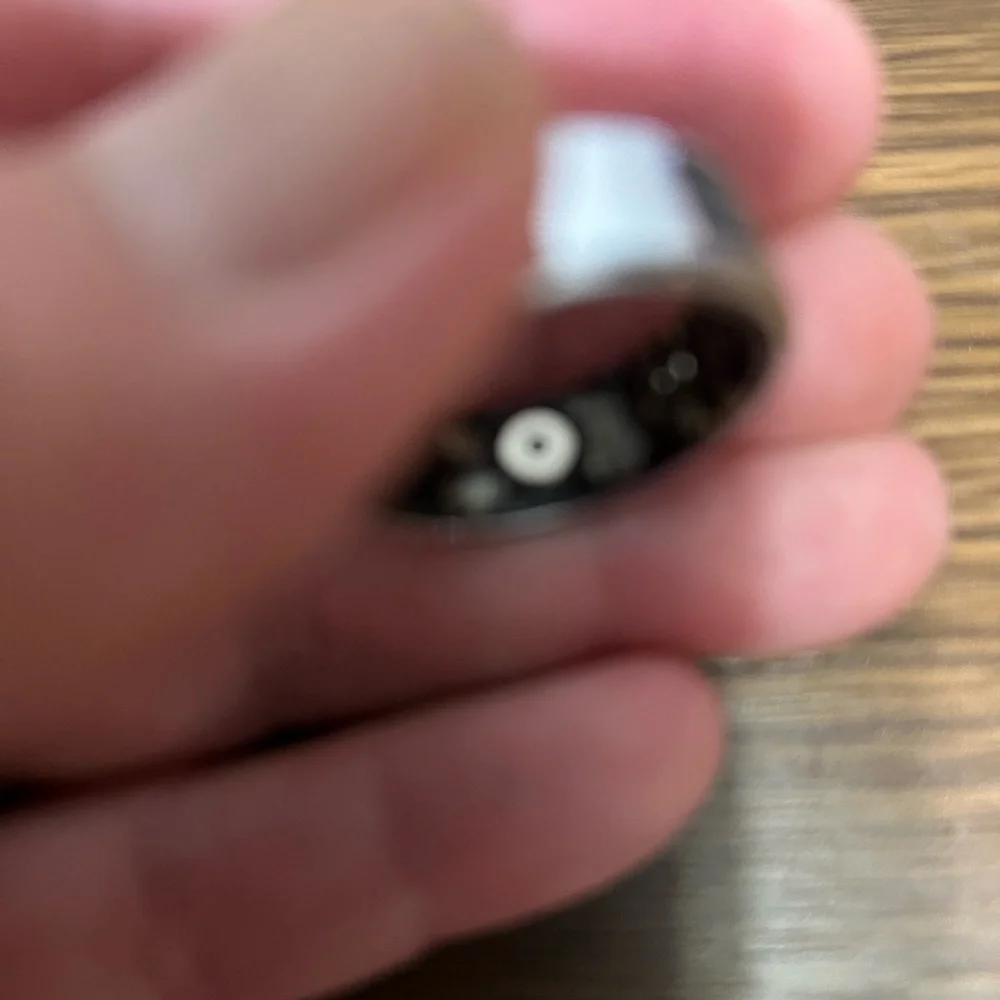 Smart Wearable Ring with LED Display - Silver